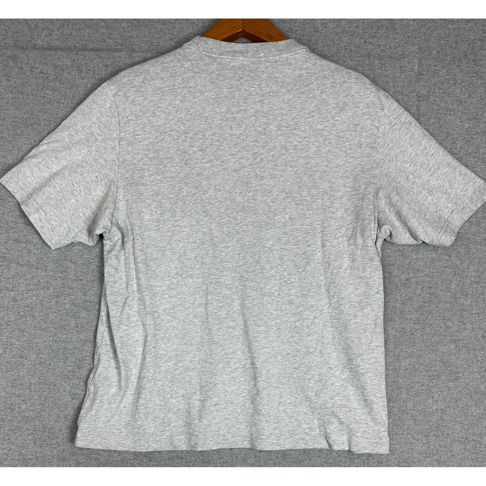 Abercrombie Fitch T Shirt Mens M Gray Premium Polished Tee Textured Logo - Picture 3 of 8